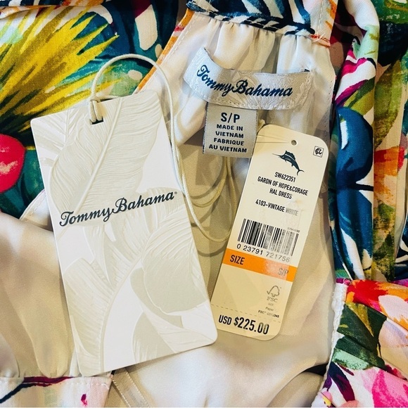Tommy Bahama Garden of Hope & Courage Silk Shift Dress Tropical Print NWT $238 - Picture 13 of 16